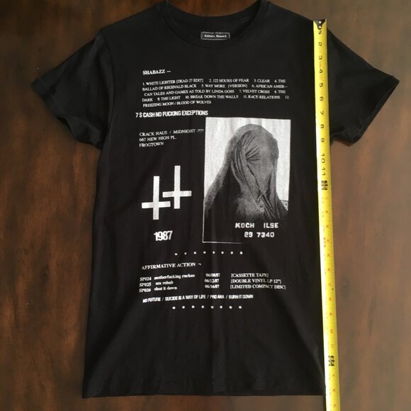 Band T Shirt Black Graphic Sixpack France x Hassan Rahim Small Rare Print - Picture 6 of 10